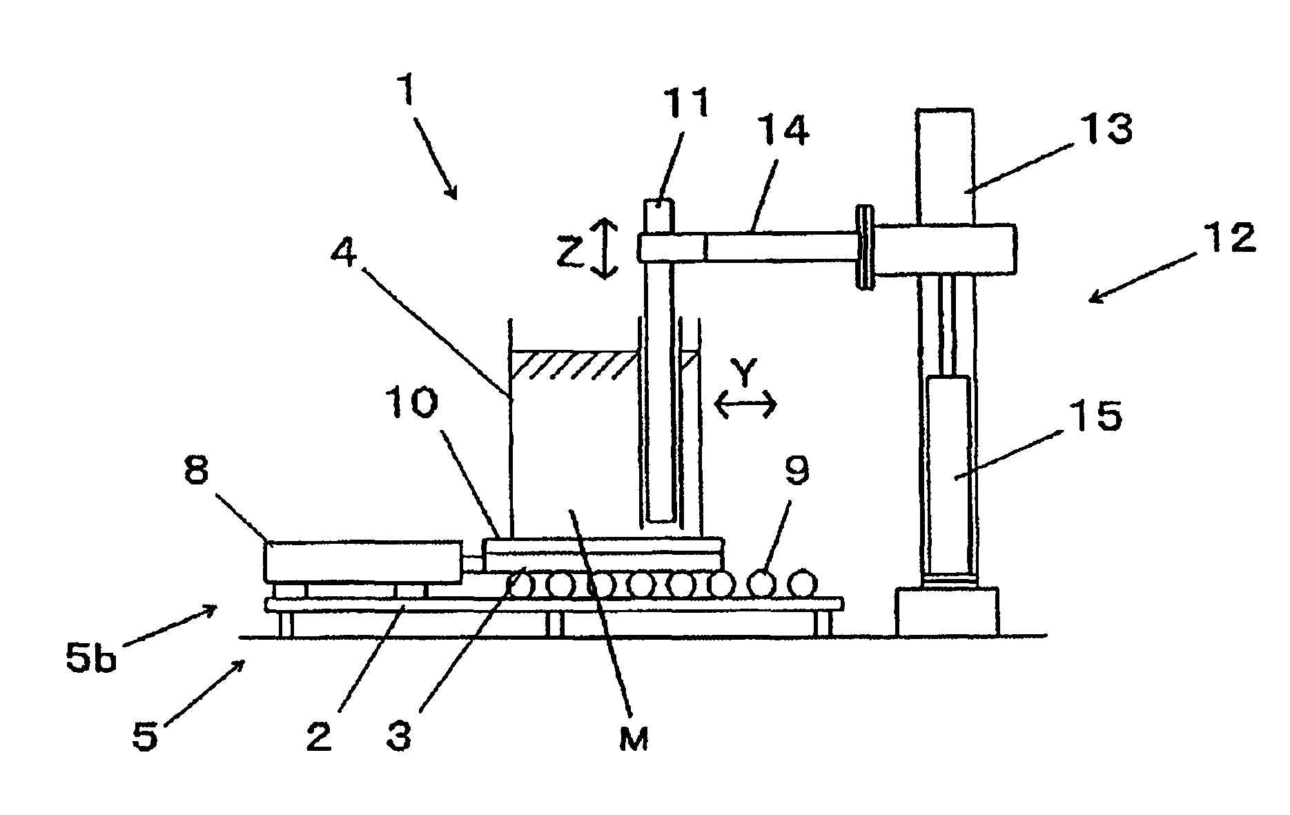 Machine, a system, and a method for suctioning powders and granular materials