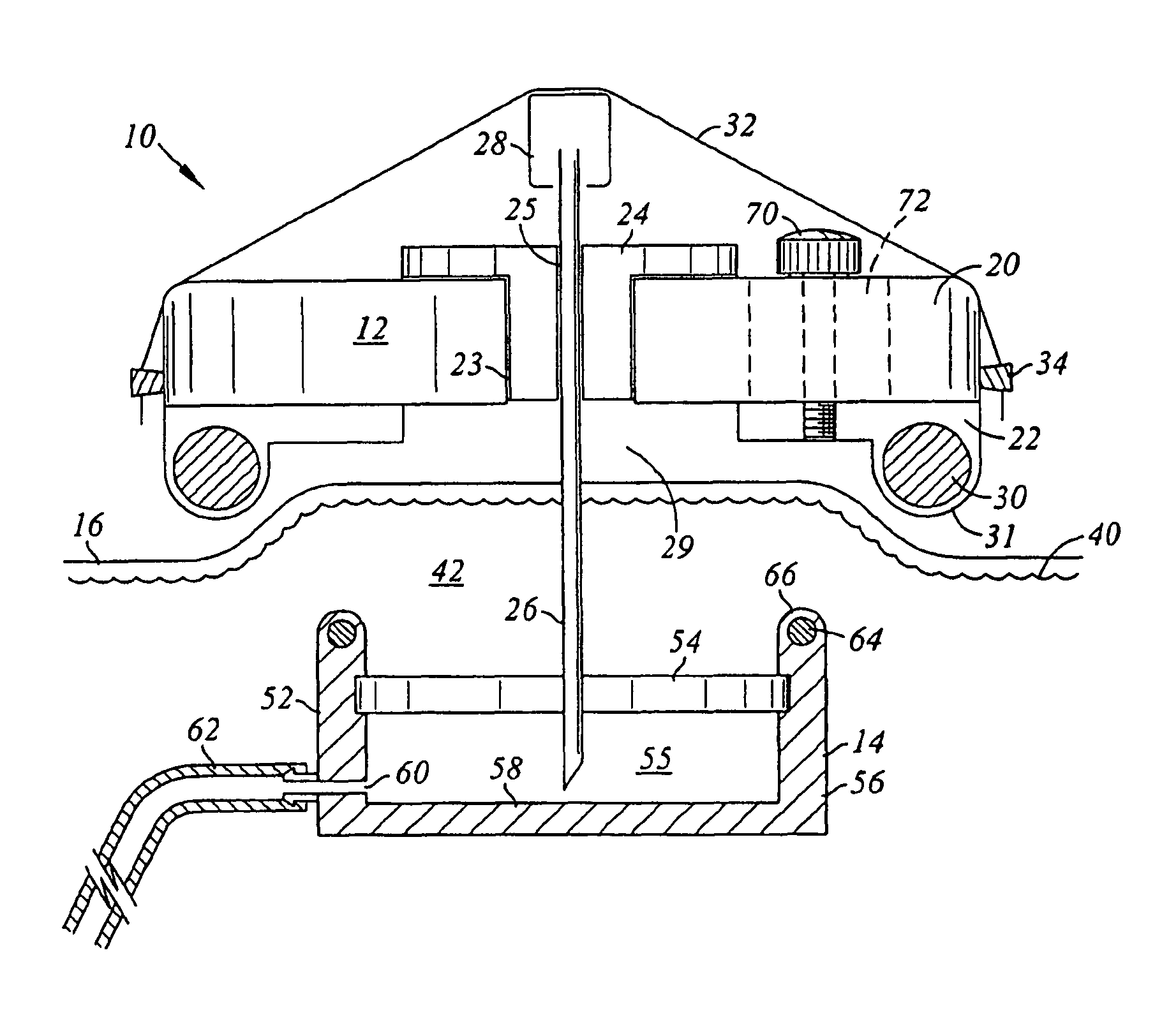 Implantable central venous injection port and external needle guide