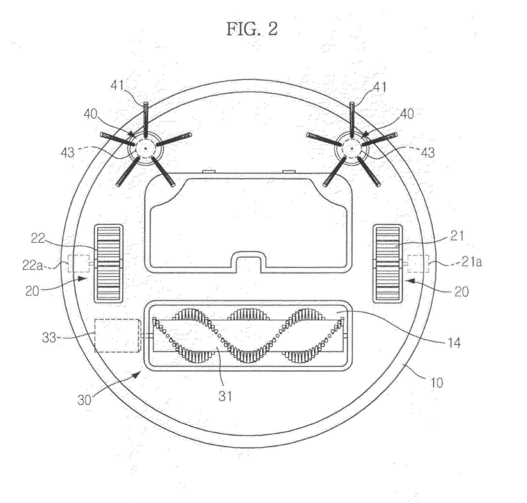 Control method of performing rotational traveling of robot cleaner