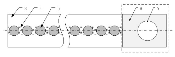 Sectional type lightning guide strip and manufacturing method thereof