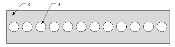 Sectional type lightning guide strip and manufacturing method thereof