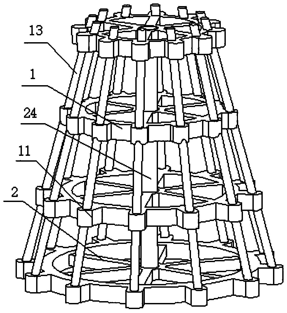 Mounting type communication rod and communication method