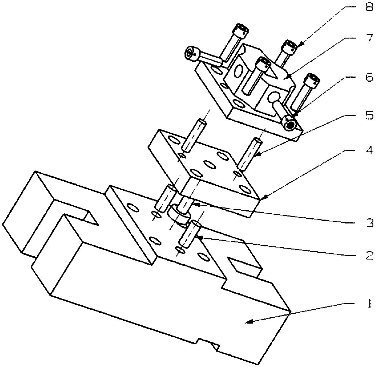 Precision CNC milling fixture for servo mechanism oil pump swash plate parts