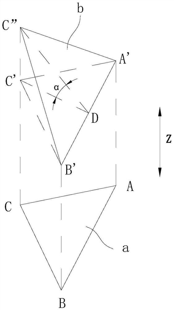 Hanging disc positioning method and hanging disc hanging method