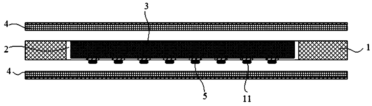 Fan-out package structure and its production process