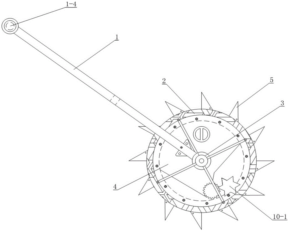 Hand-push type single grain corn planter