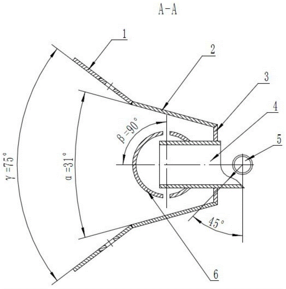 Opening side skirt plate type on-duty flame stabilizer