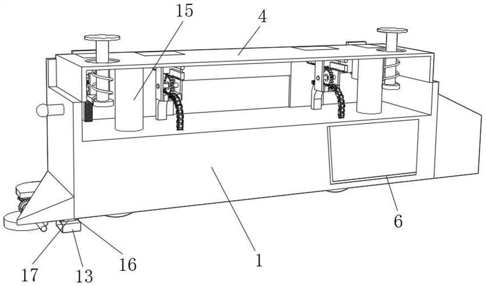 An automatic guided trolley for logistics handling