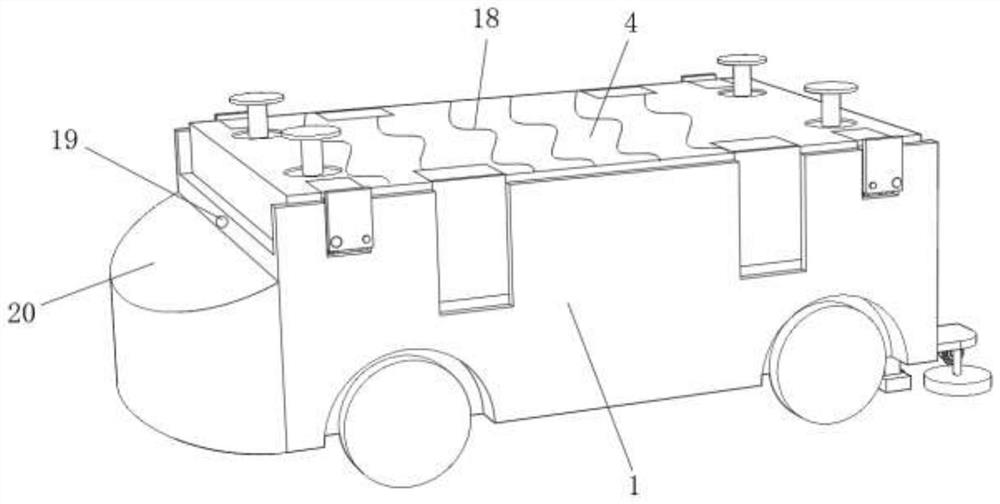 An automatic guided trolley for logistics handling