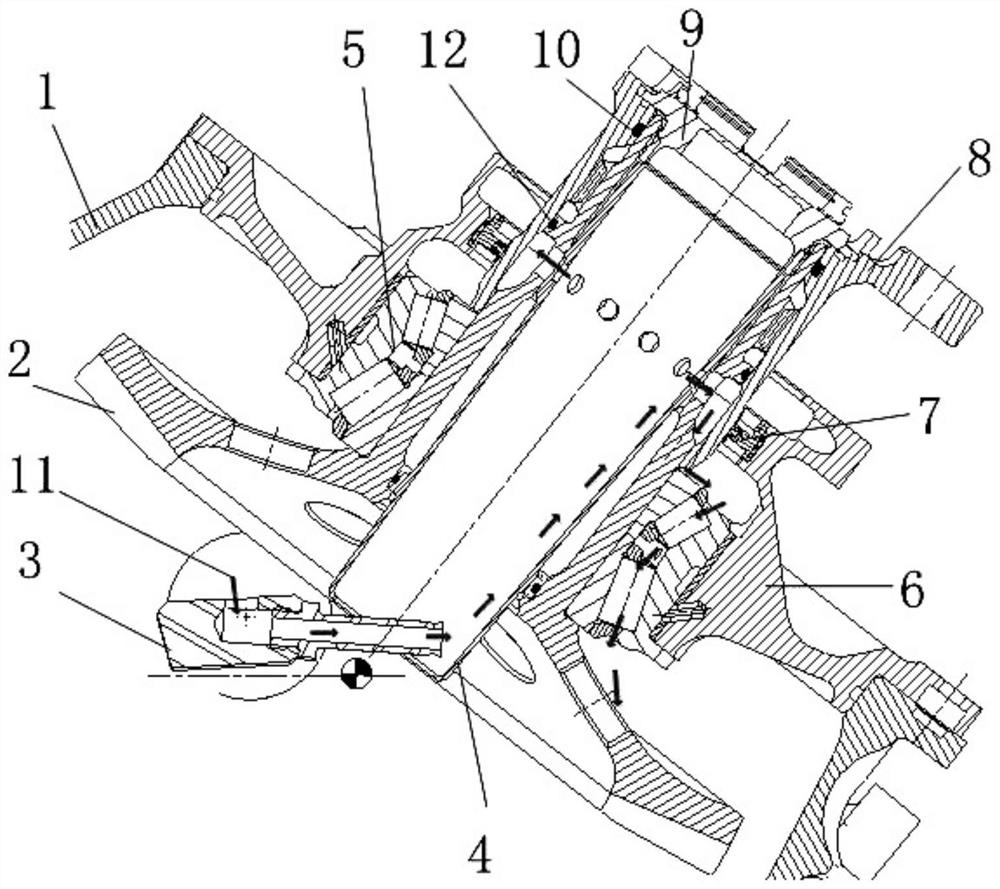 Output bearing oil delivery mechanism, intermediate reducer and helicopter