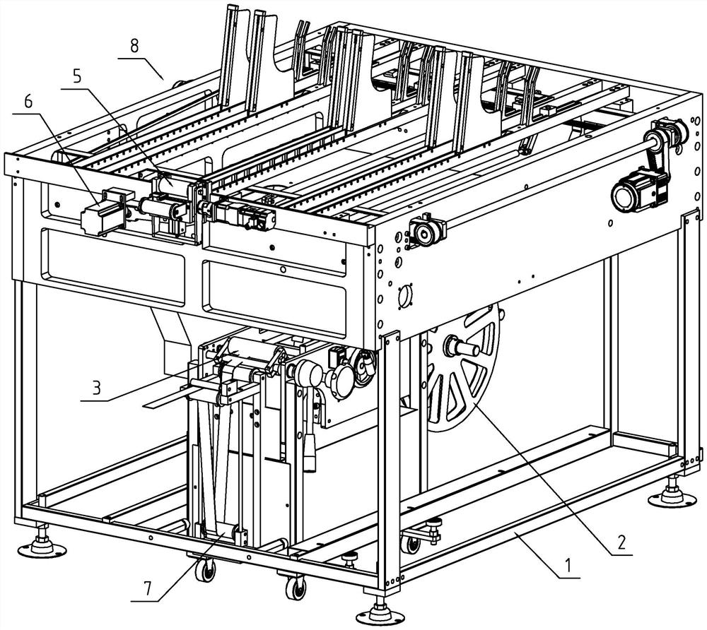 Soft center strip feeding device for covering machine