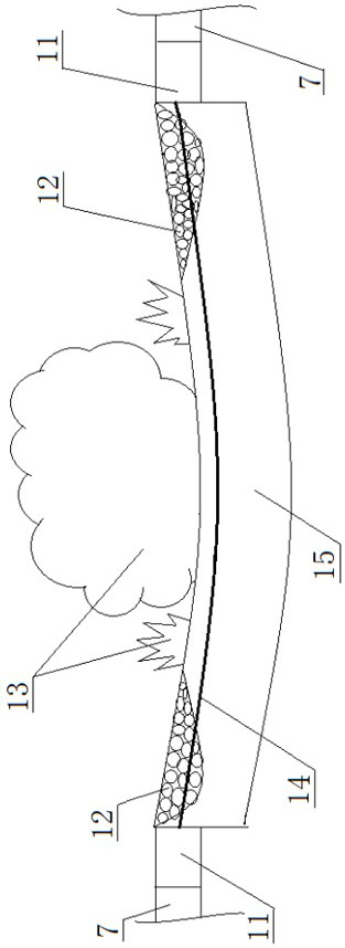 An ecological utilization system for rainwater purification, regulation and storage in northern cities attached to roads