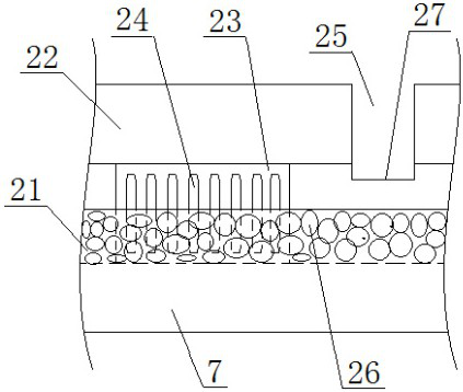 An ecological utilization system for rainwater purification, regulation and storage in northern cities attached to roads