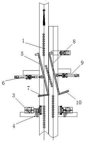 Automatic confluence device for ampoule transfusion product advancing bottle body