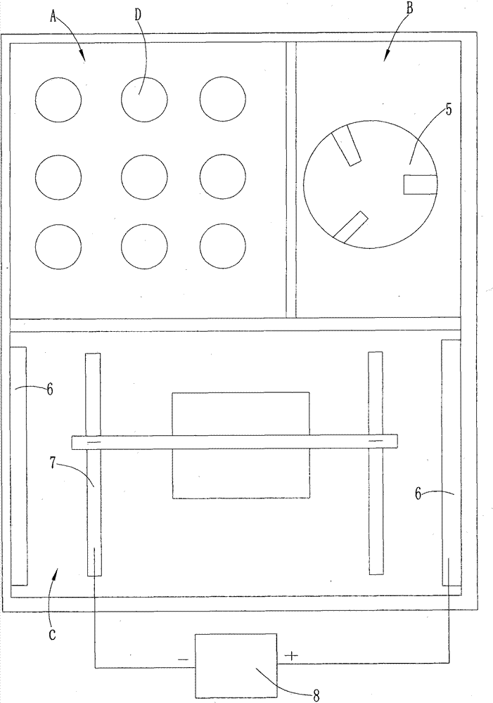 Heating device for electrochemstry cleaning salt bath furnace