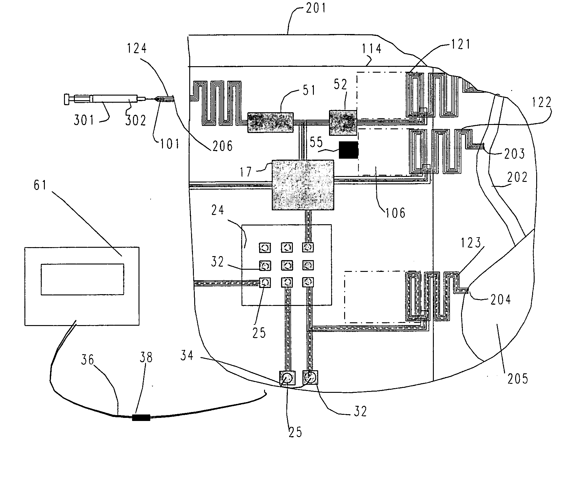 Integrally manufactured micro-electrofluidic cables