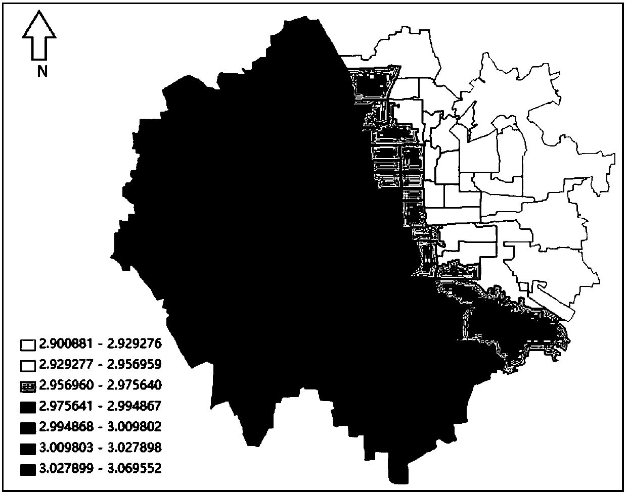 Method for quantifying spatial and temporal distribution of traffic accidents based on built environment and micro-blog data