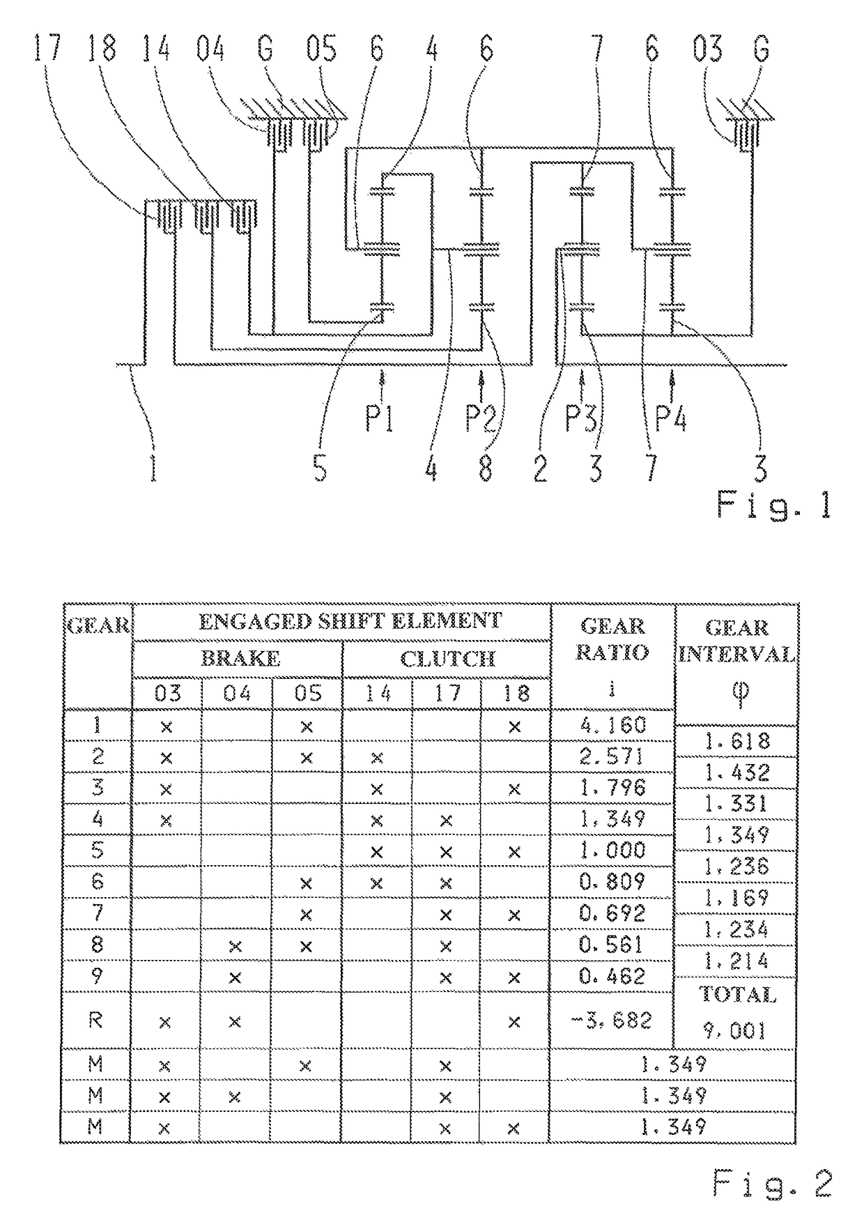 Multi-speed gearbox