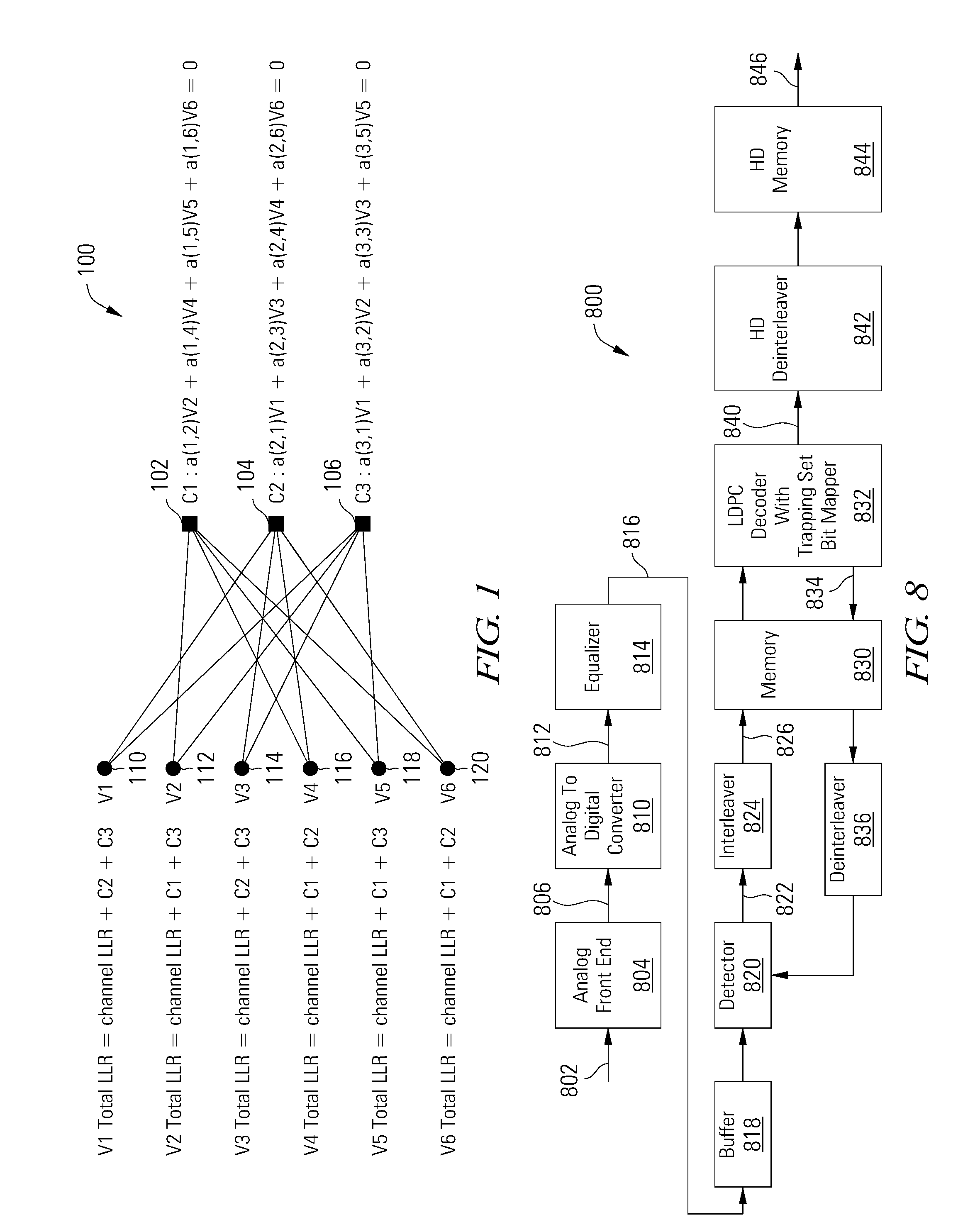 Data decoder with trapping set flip bit mapper