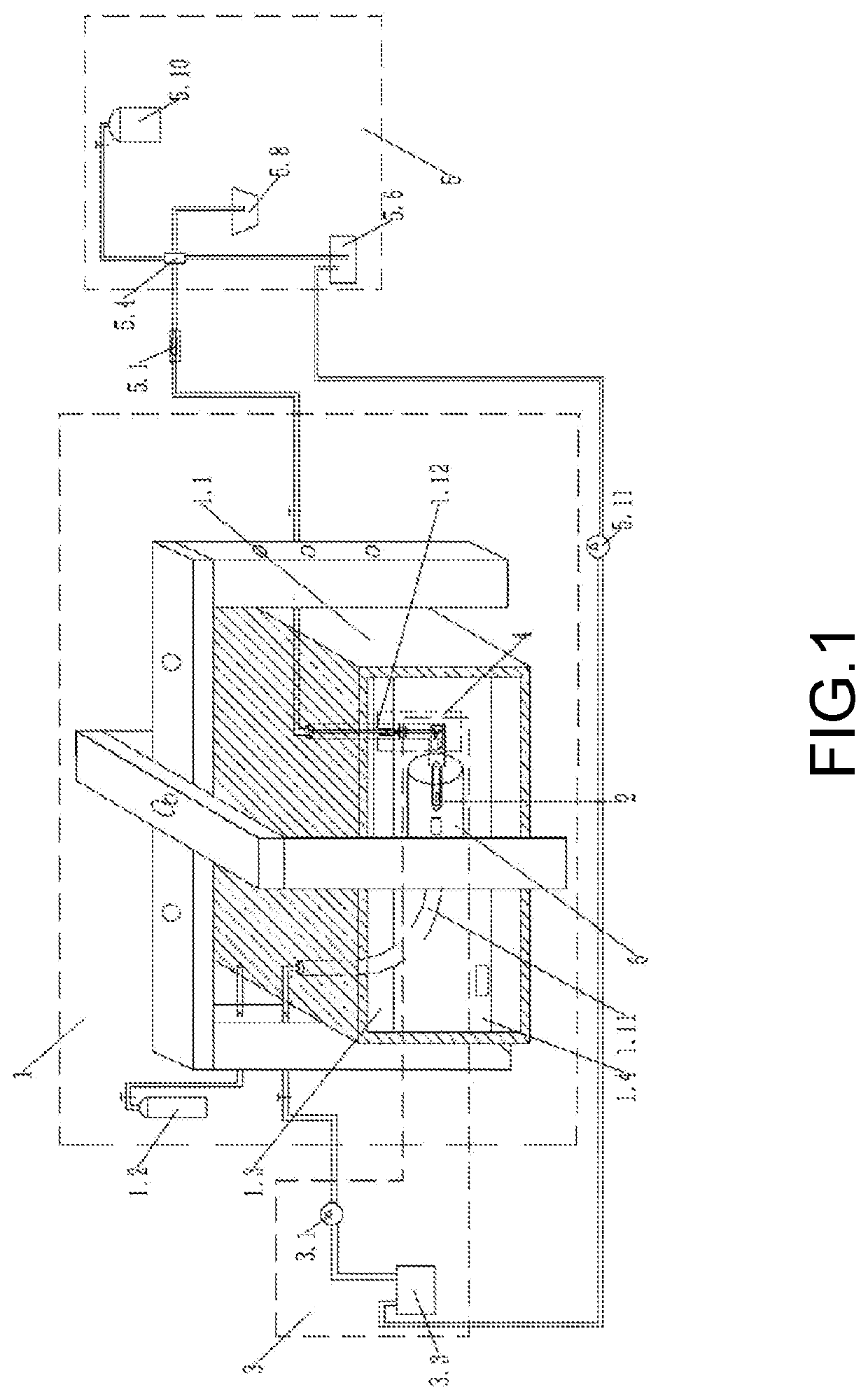 Simulation test system for gas extraction from tectonically-deformed coal seam in-situ by depressurizing horizontal well cavity