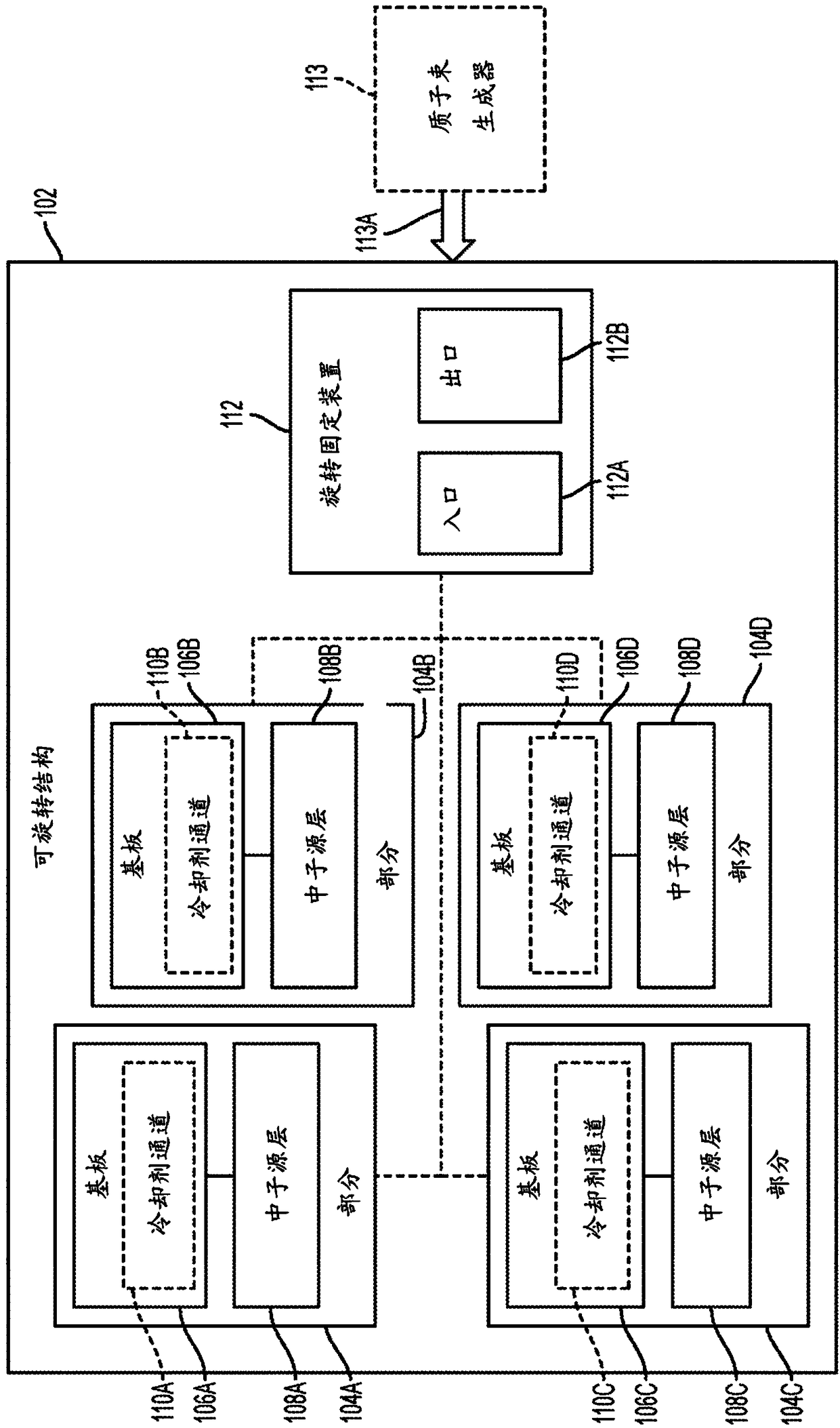 Neutron target for boron neutron capture therapy