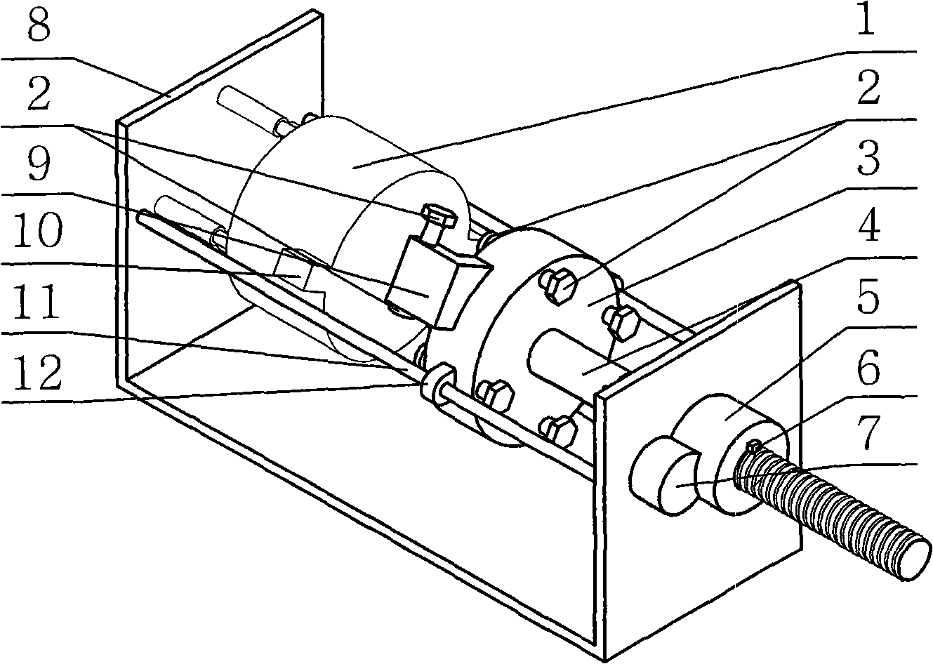 Torsional moment and force loading unit for shield excavation simulation