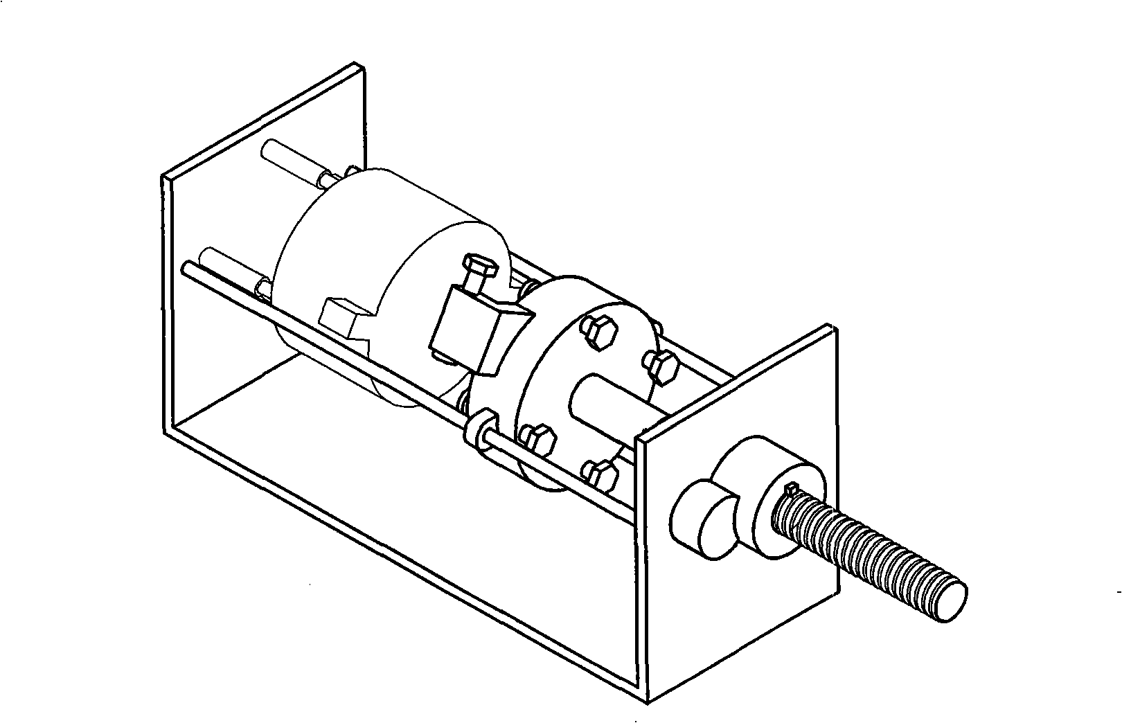 Torsional moment and force loading unit for shield excavation simulation