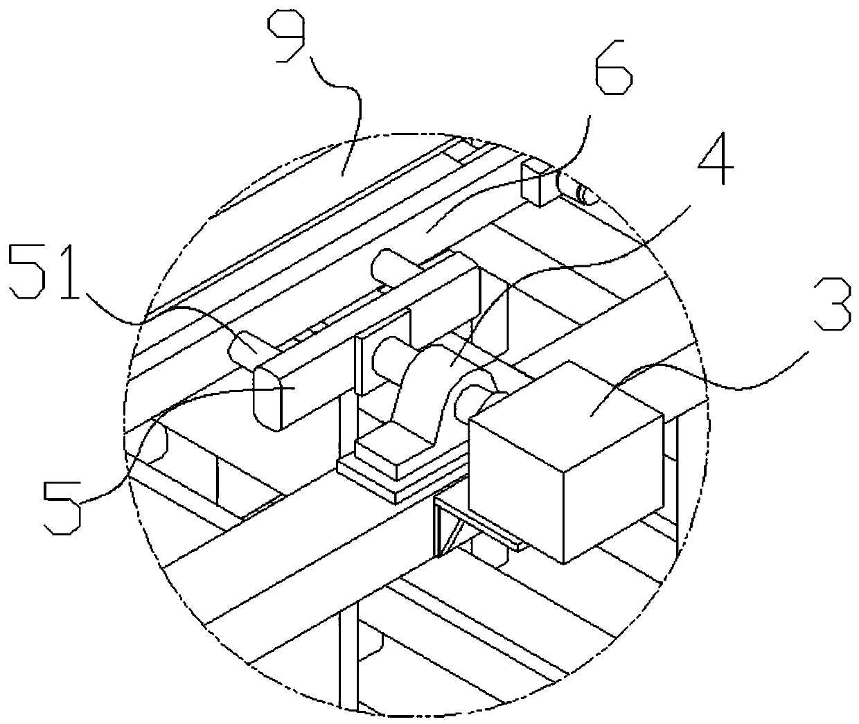 An automatic production device for glove sewing