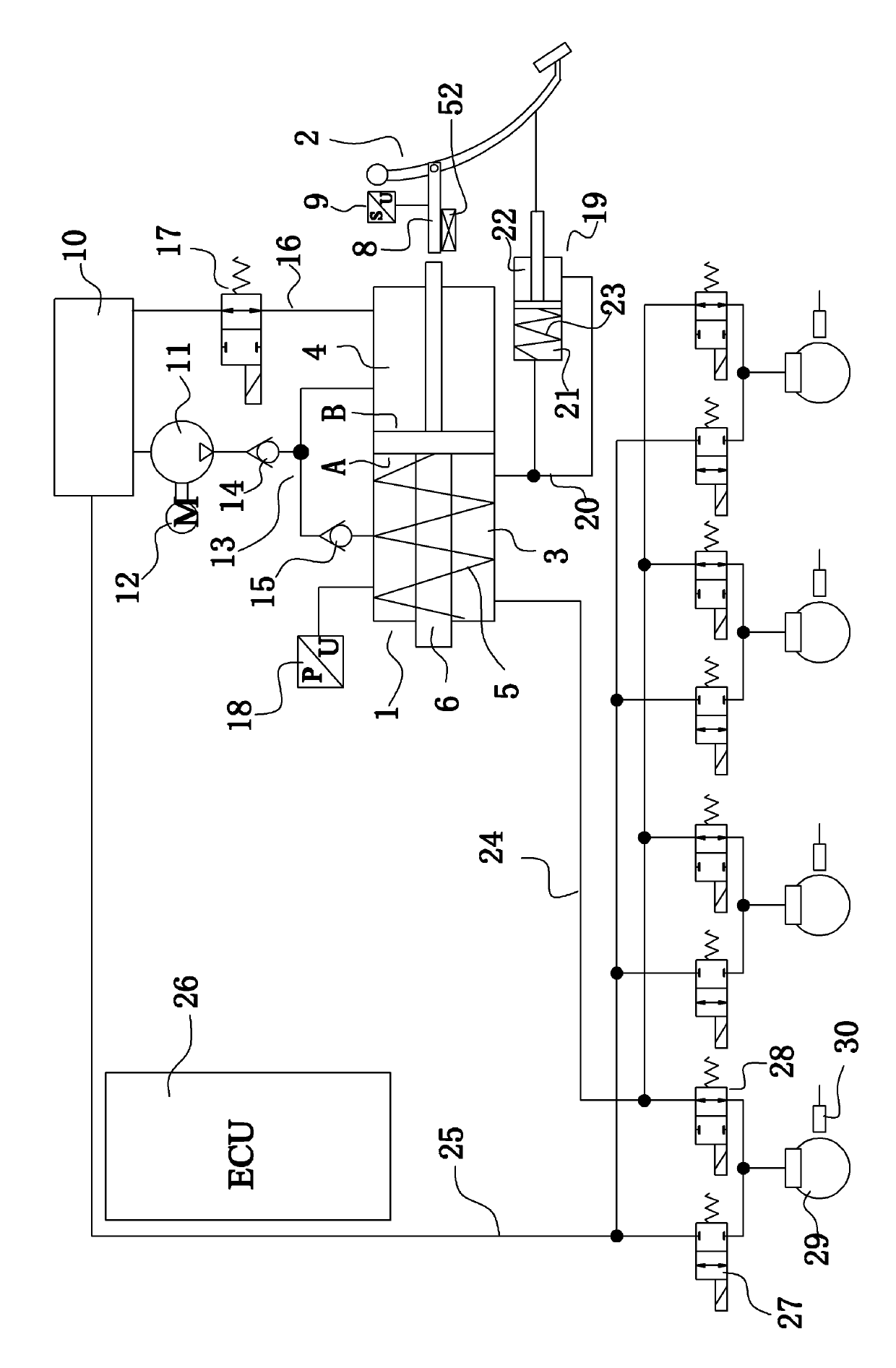 Automobile integrated brake-by-wire system