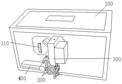 A silicone strip fixed-length cutting machine