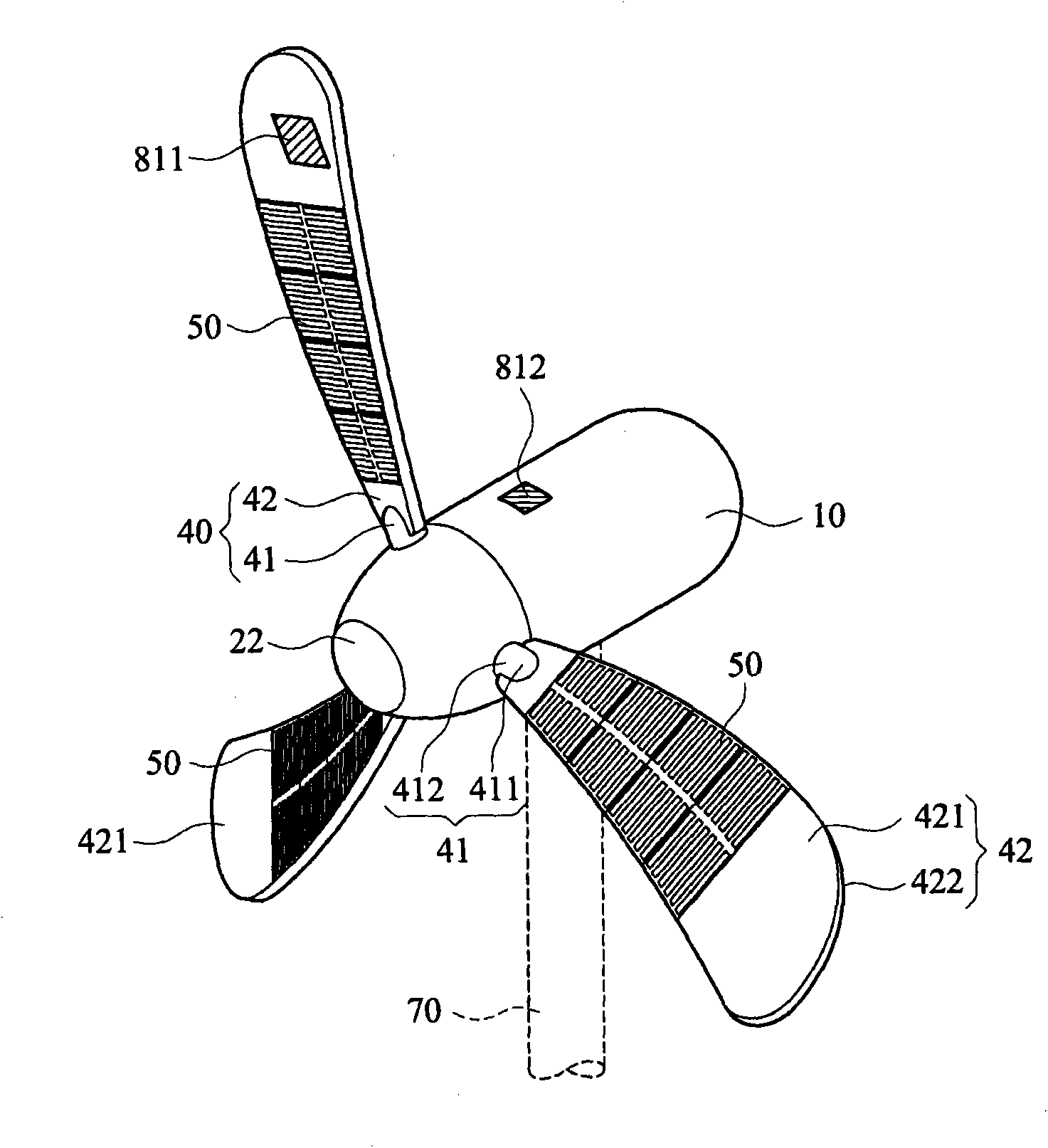 Follow spot solar and wind driven generator