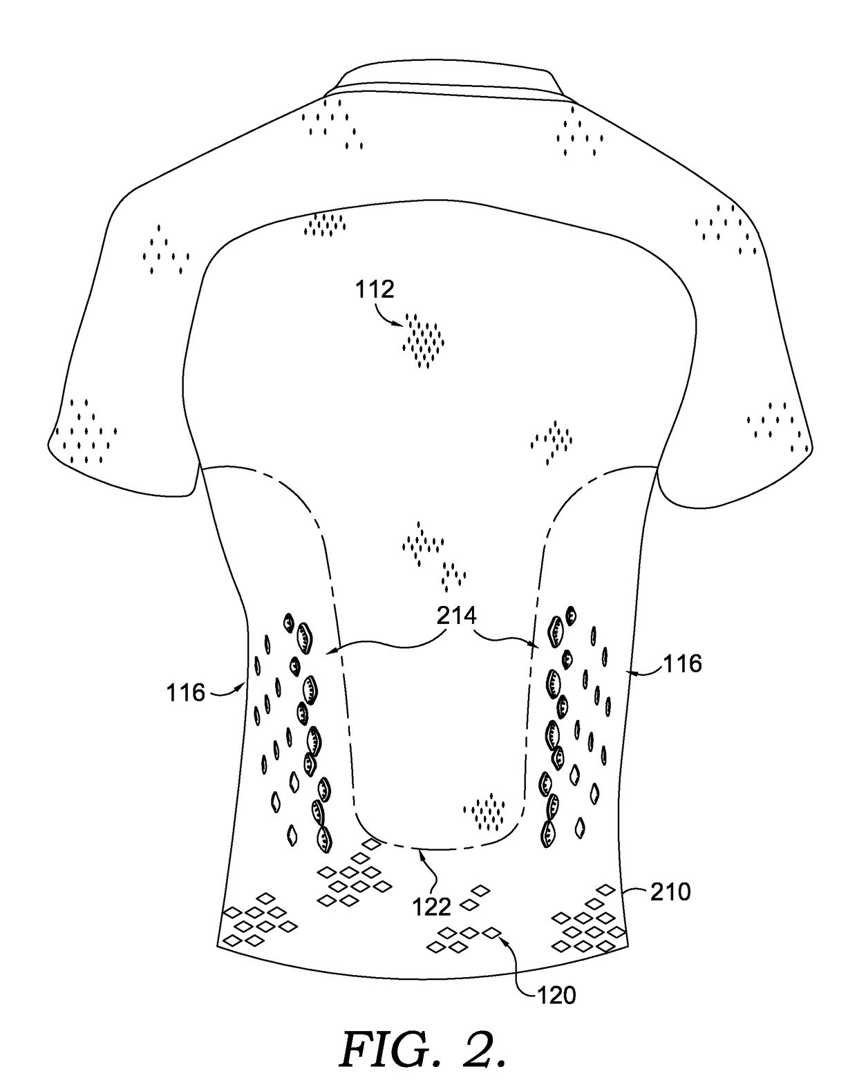 Apparel item configured for reduced cling perception