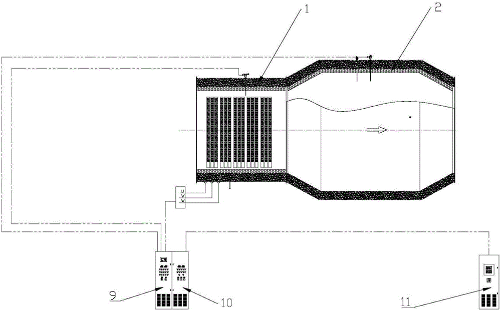 High-tension-electricity heat preservation heating furnaces