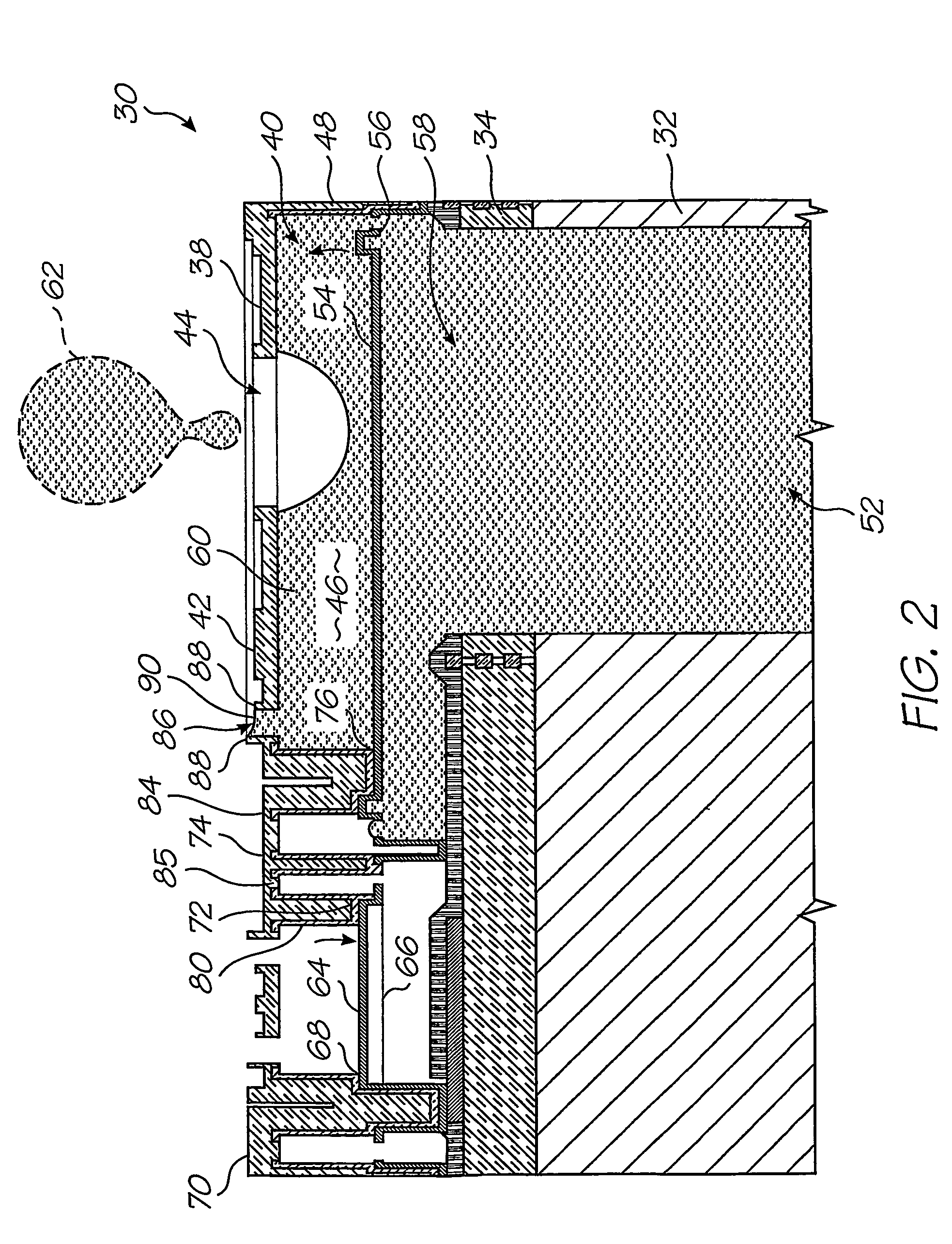 Motion transmitting structure for a nozzle arrangement of a printhead chip for an inkjet printhead