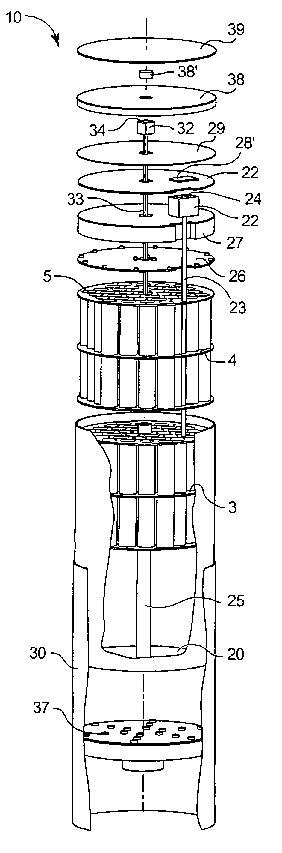 Device And Method For Conditioning Nuclear Fuel Assemblies With Double Confinement Barrier