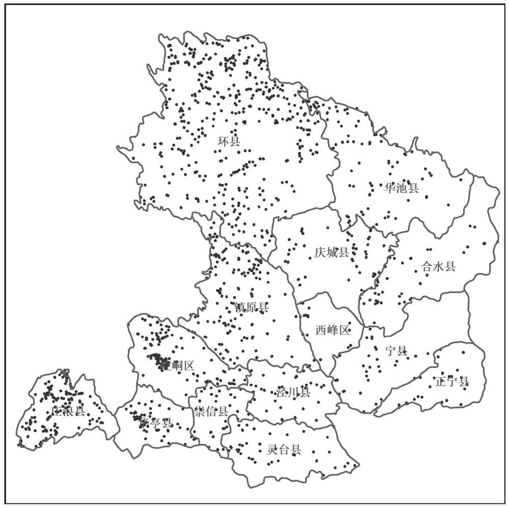 Cultivated land ridge coefficient estimation method and device based on geographically weighted regression model