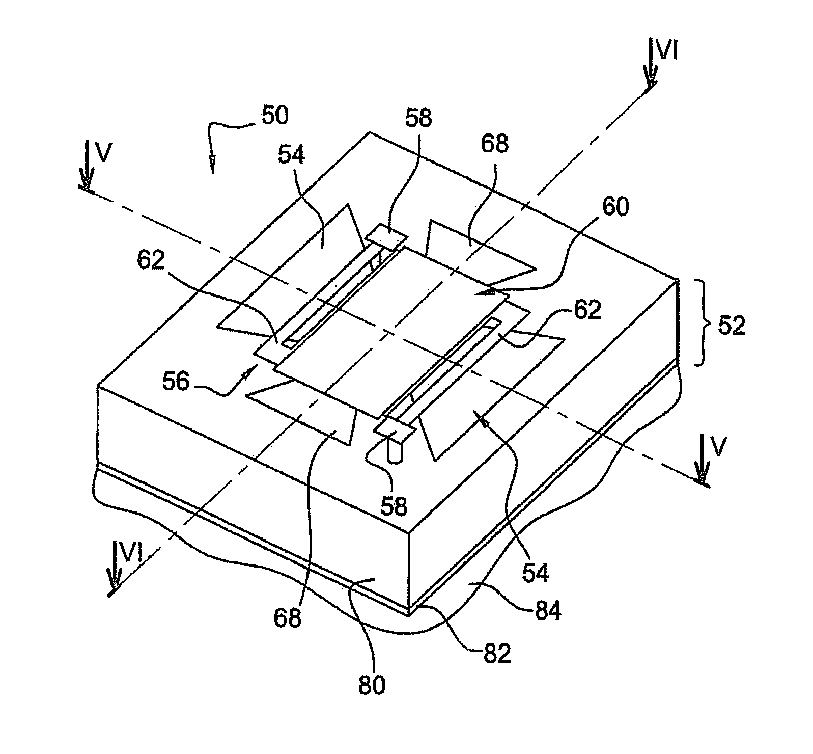 Bolometric detector for detecting electromagnetic radiation in the region extending from infrared to terahertz frequencies and an array detection device comprising such detectors