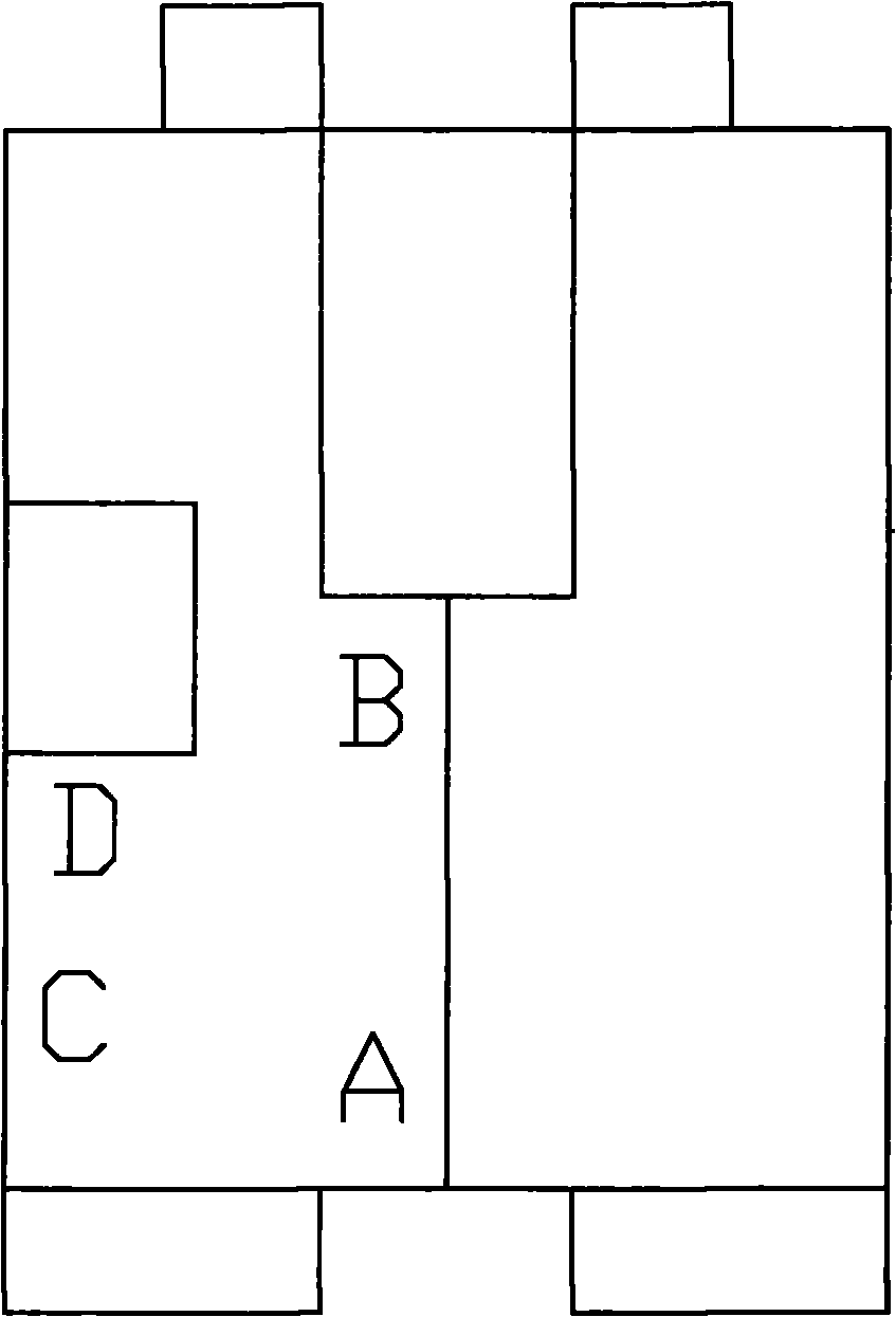 Small dwelling-size duplex foreign-style house