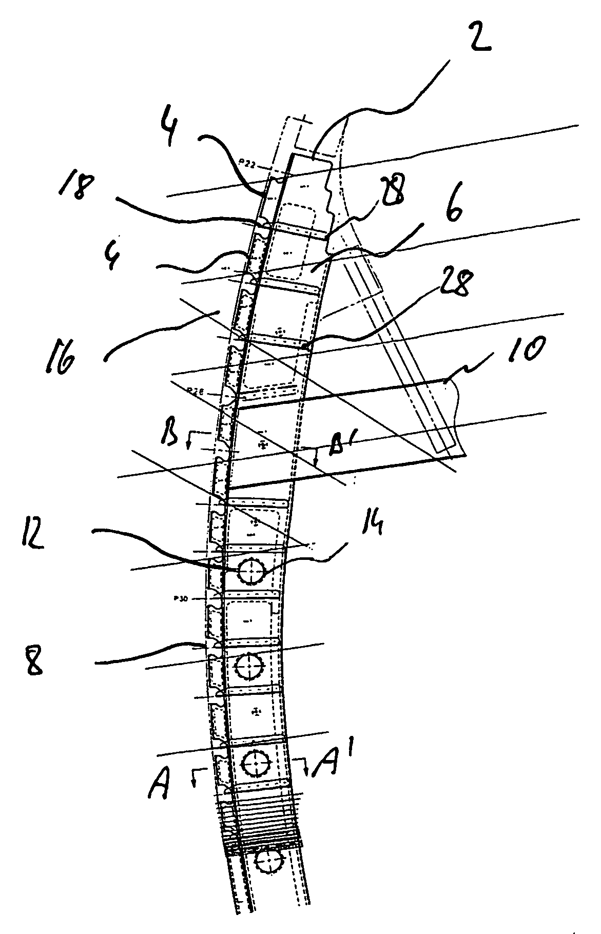 Integral frame member for an aircraft