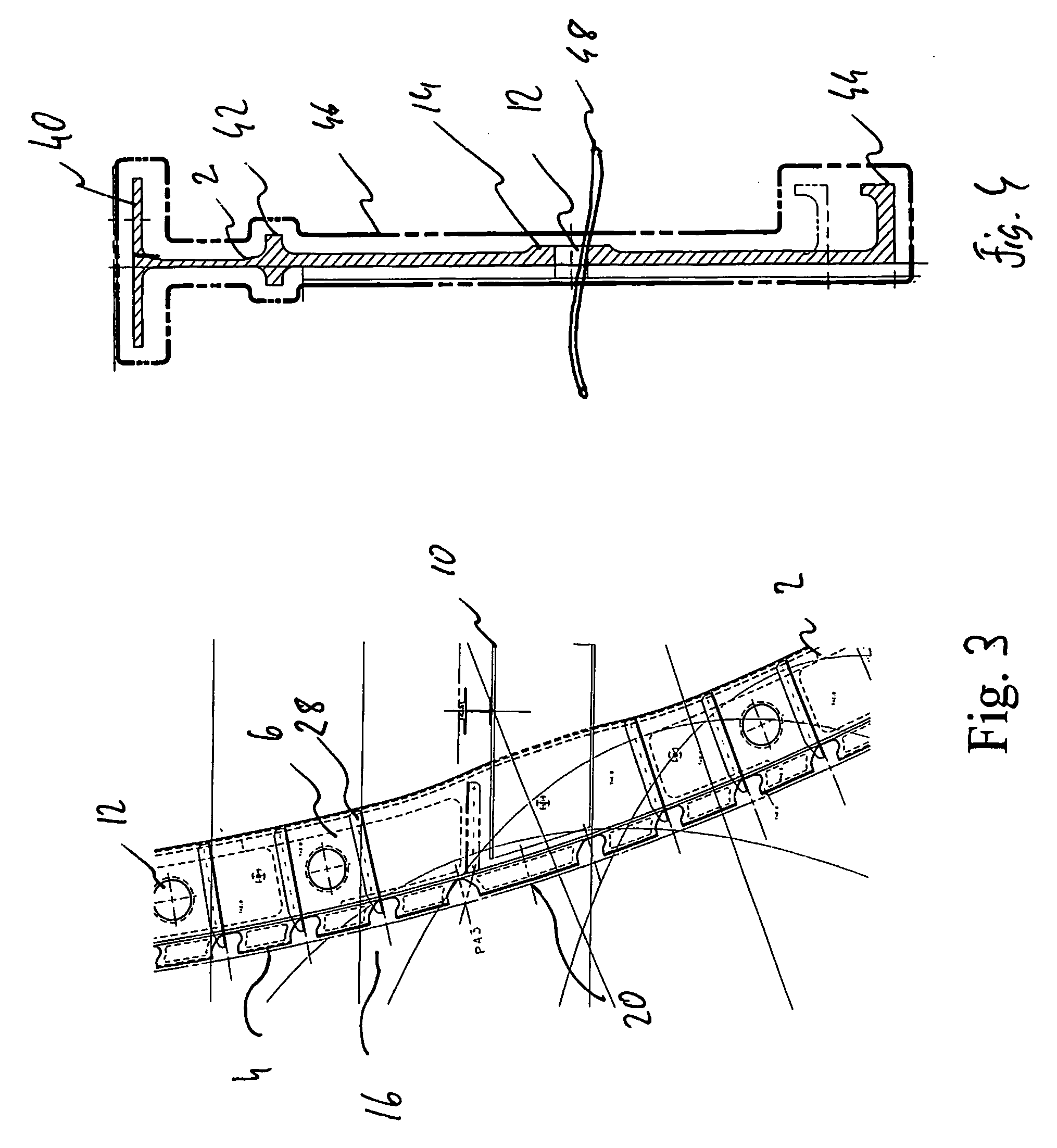 Integral frame member for an aircraft