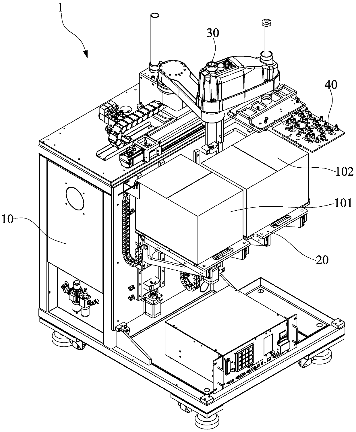 Automatic feeding and discharging machine for punching