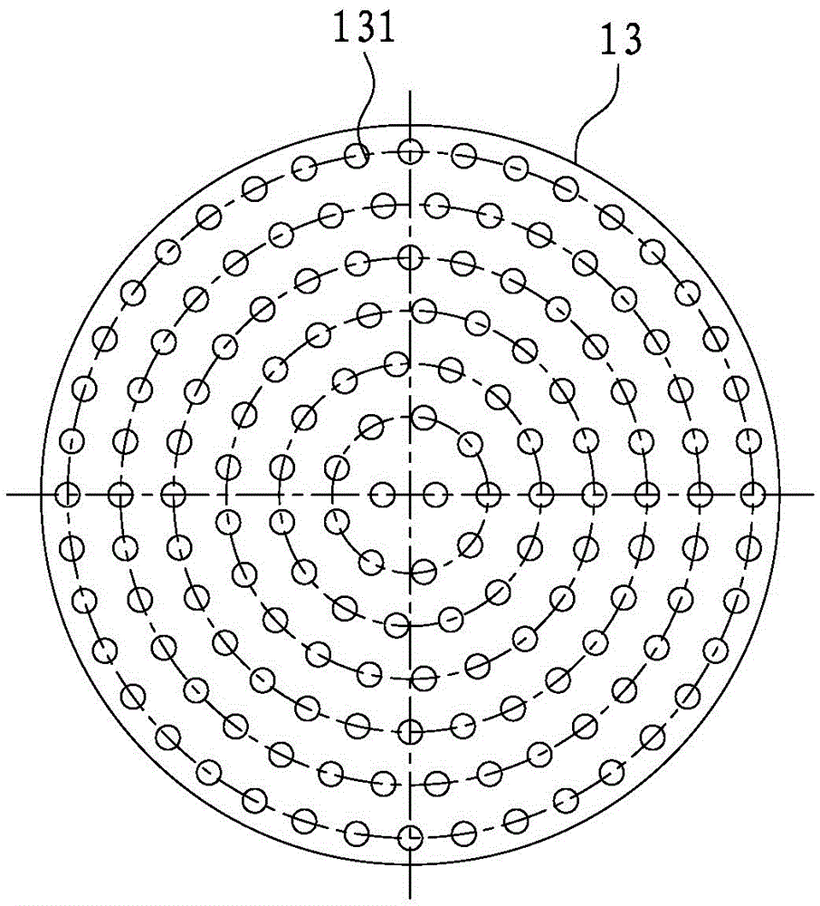 A gas-water back-flushing device for tubular sintered membrane filter