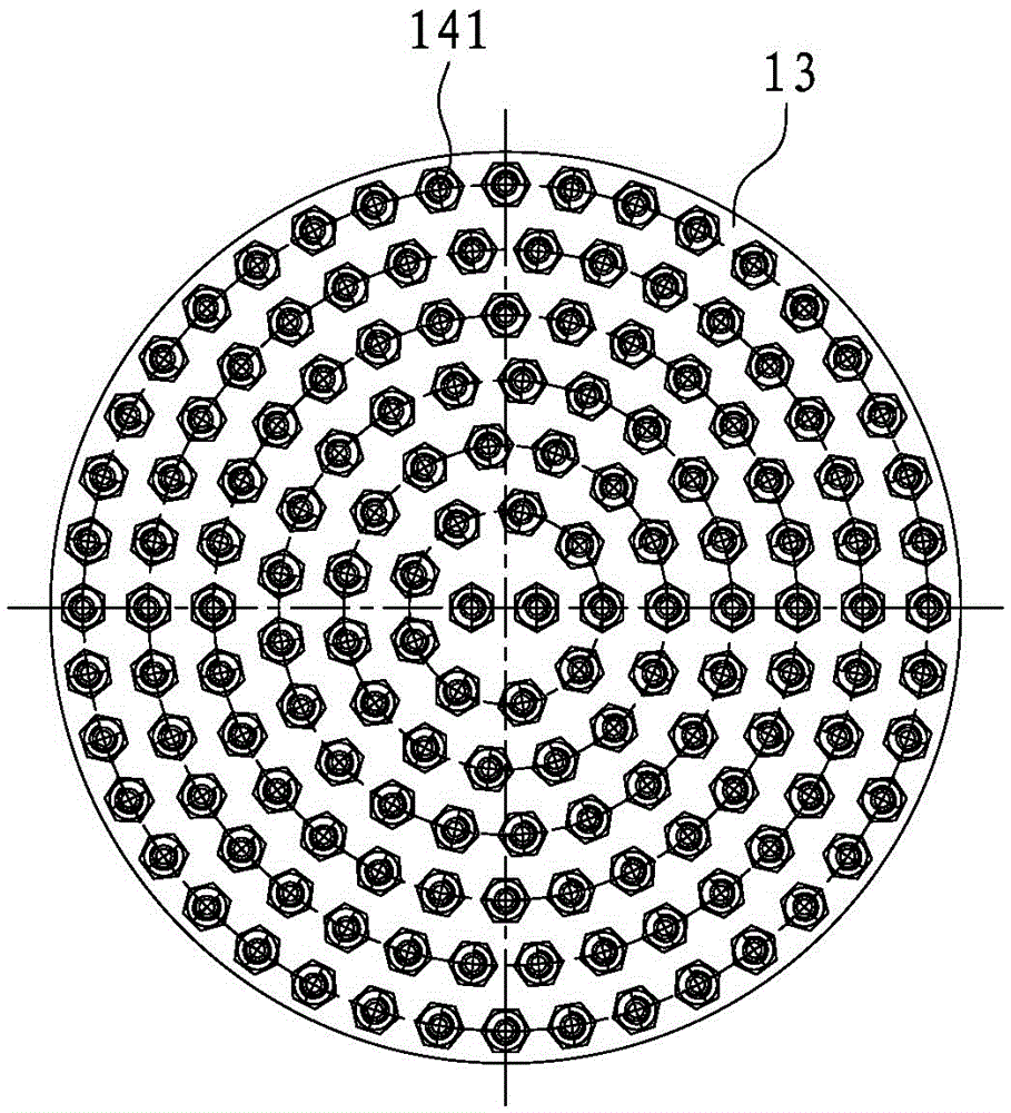 A gas-water back-flushing device for tubular sintered membrane filter