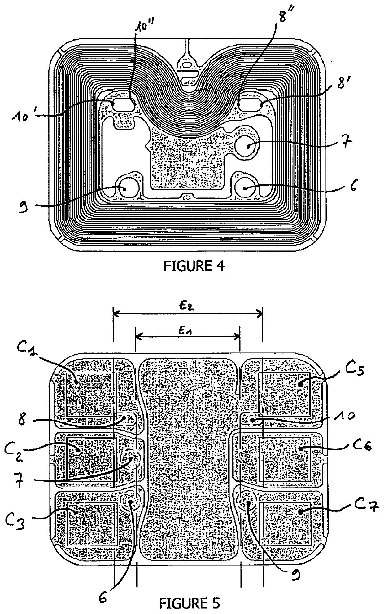 Electronic antenna module optimised for a chip card with a dual communication interface