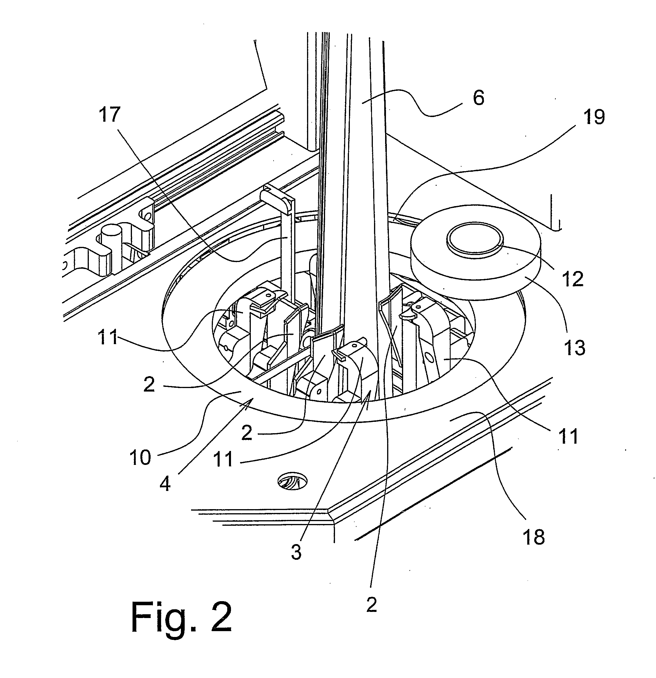 Method And Apparatus For Fastening Fur On A Pelting Board And Winding Material Therefor