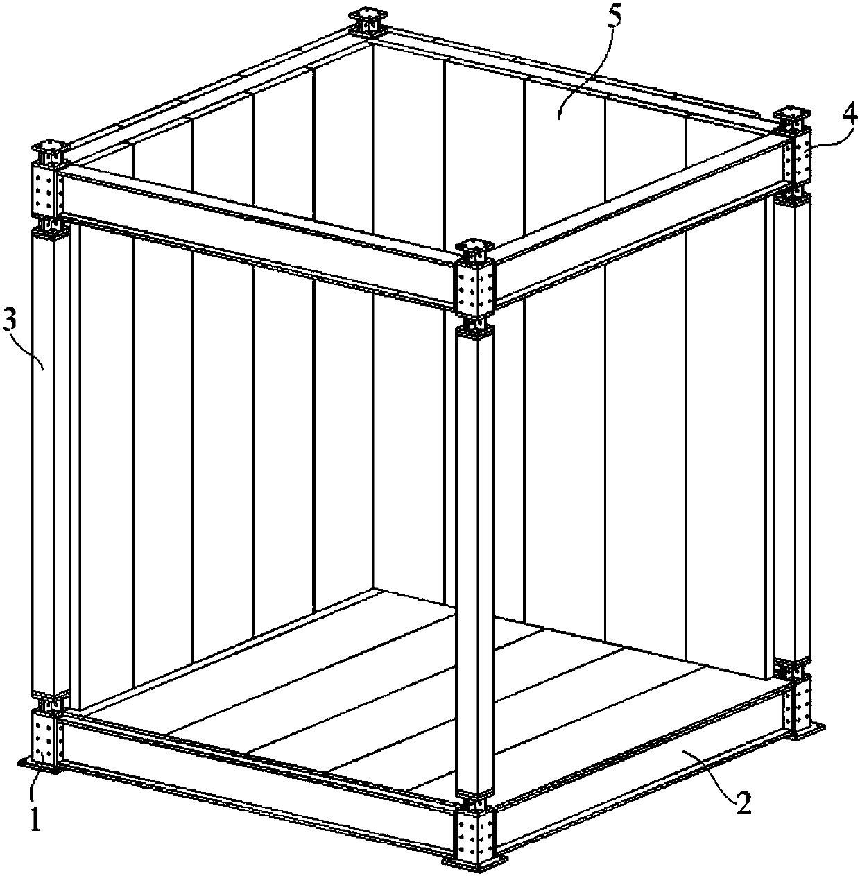 Integral assembly type frame structure house