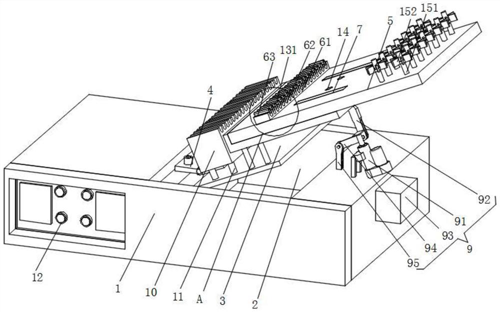 Adjustable inclined optical fiber curing tool