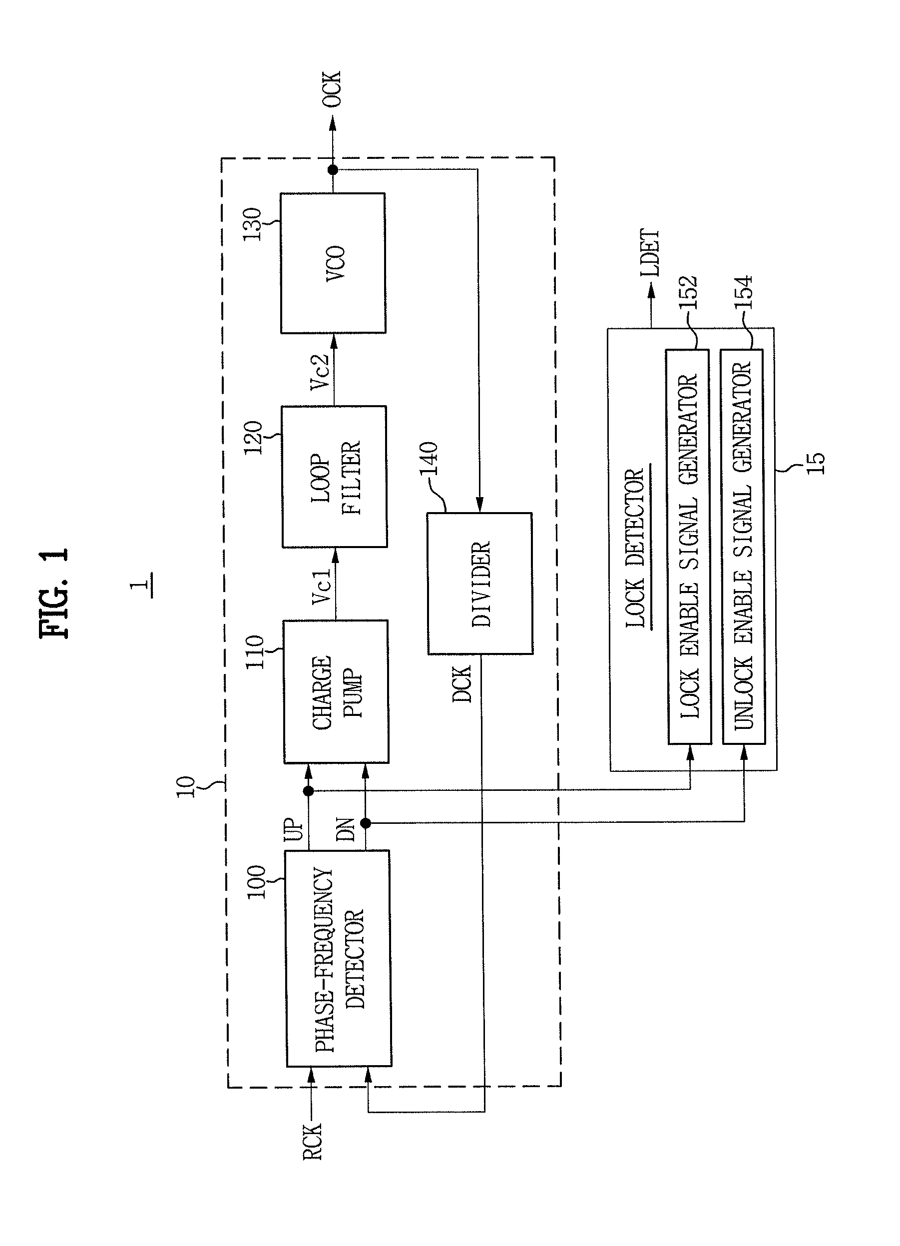 Phase locked loop circuit, method of detecting lock, and system having the circuit