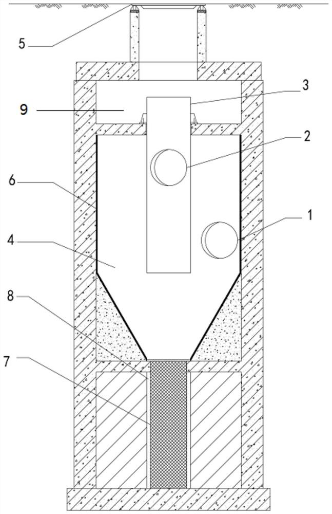 Rainwater mud settling trap