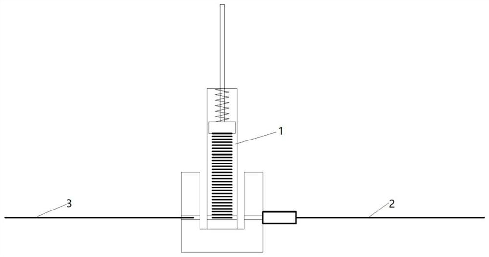 A feeding mechanism of a particle implantation device